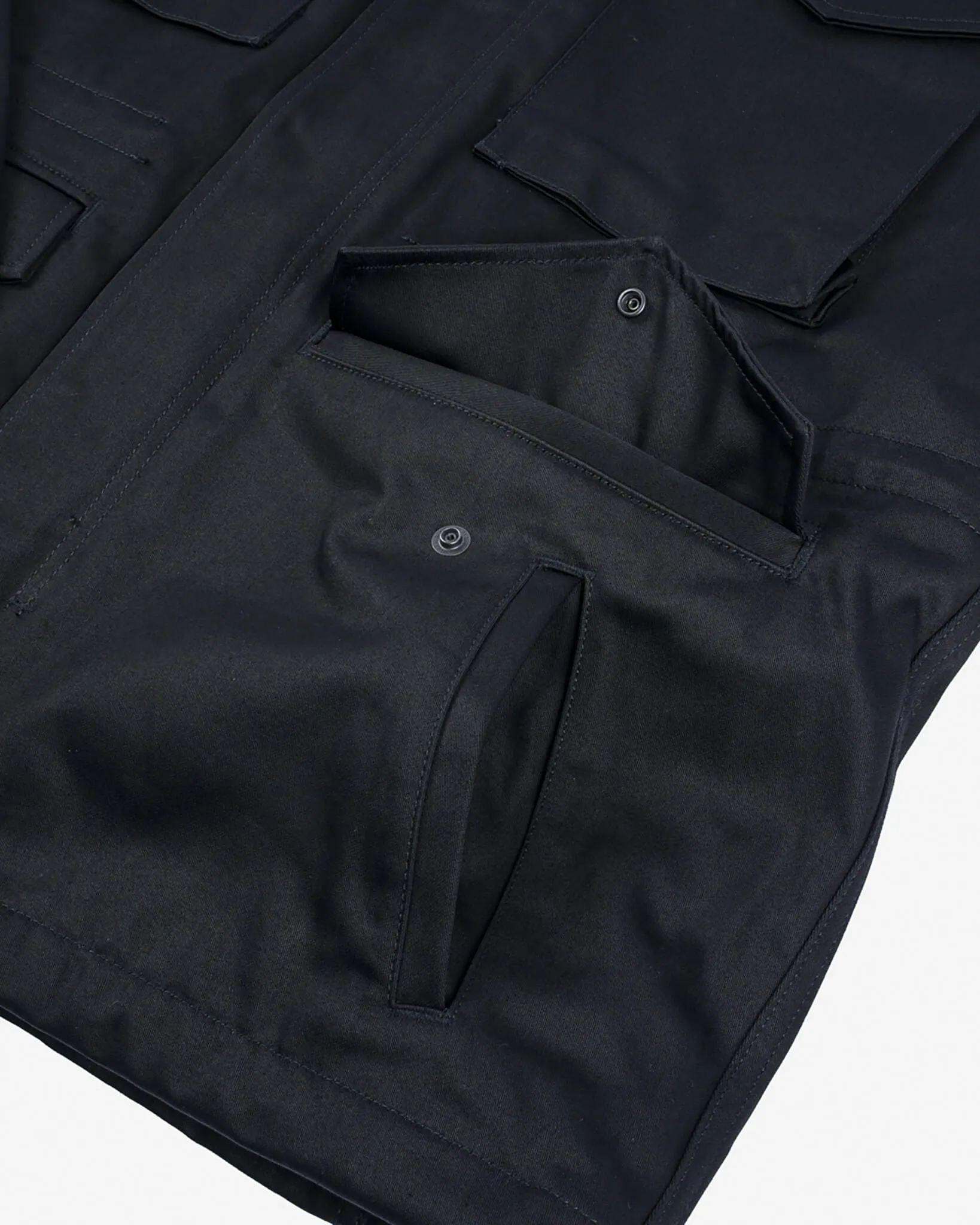 Sateen M65 Field Jacket - Black