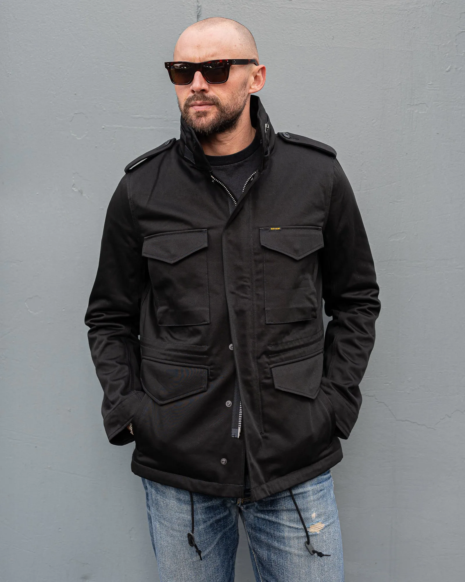 Sateen M65 Field Jacket - Black