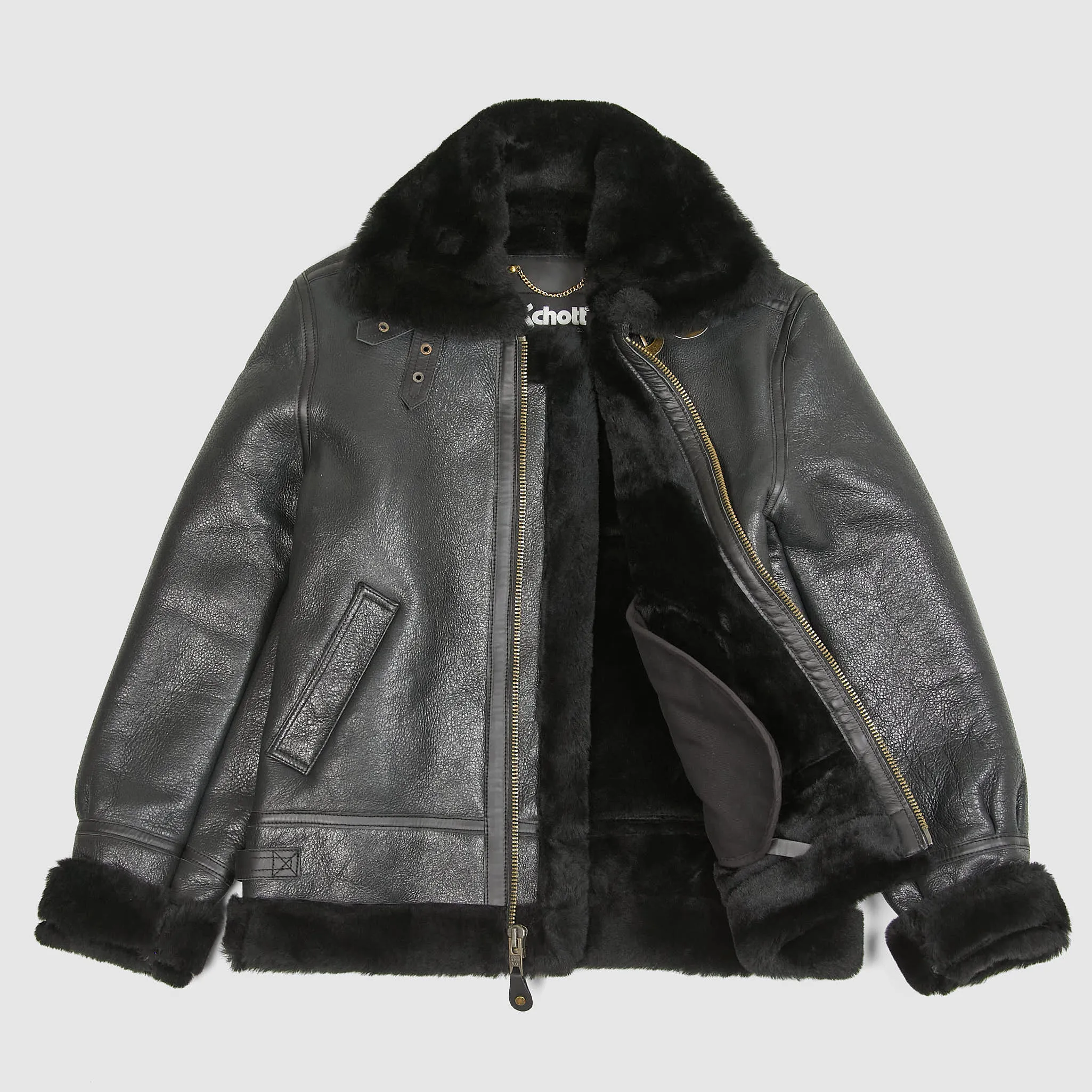 Schott N.Y.C. B-3 Leather Jacket