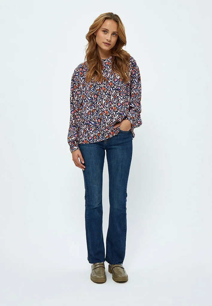 Selia Skjorte - Ash Rose Print
