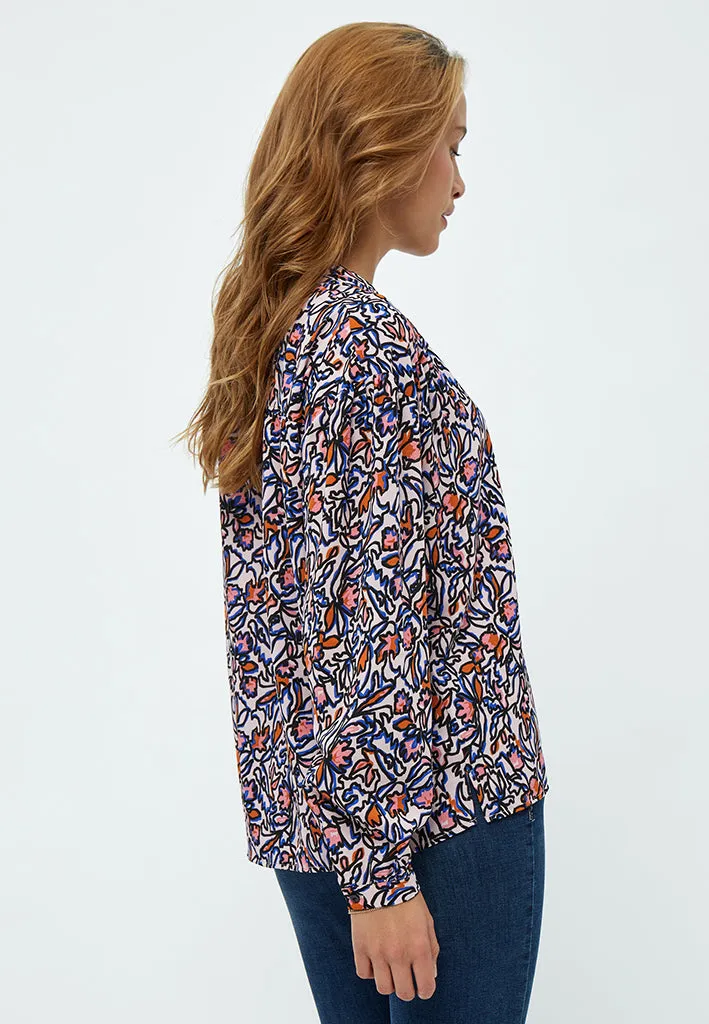 Selia Skjorte - Ash Rose Print