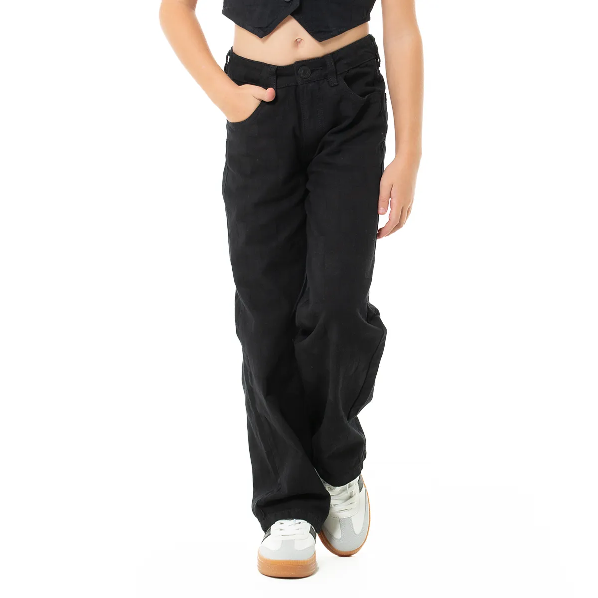 Shadow Check Jeans FOR GIRLS