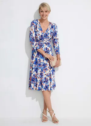 Short wrap-over mesh dress