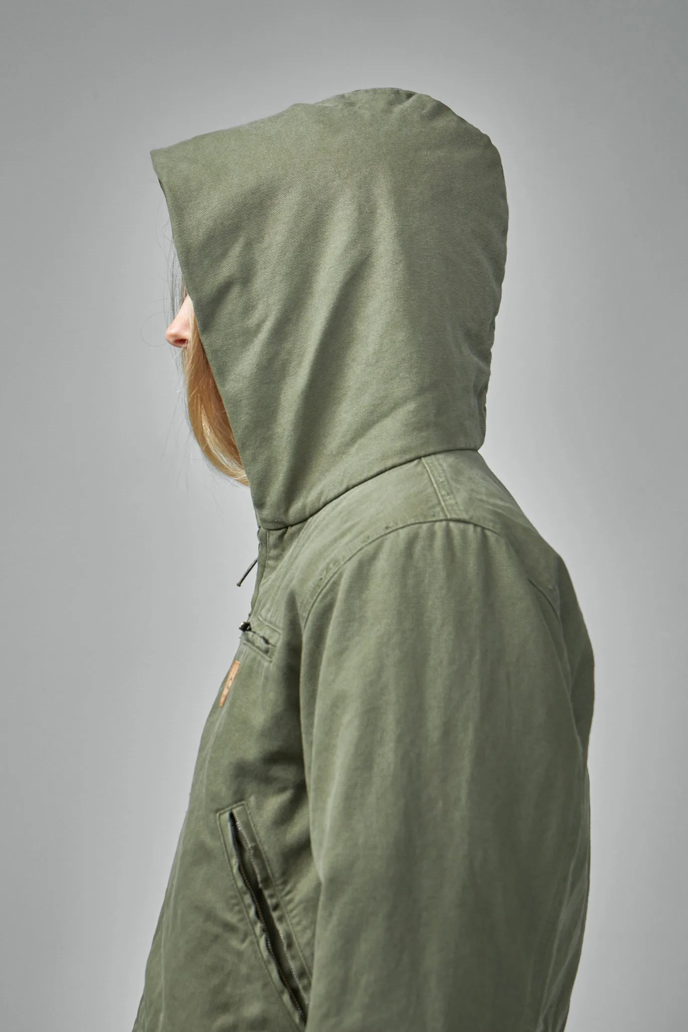 Shrunk Hooded Workwear Parka