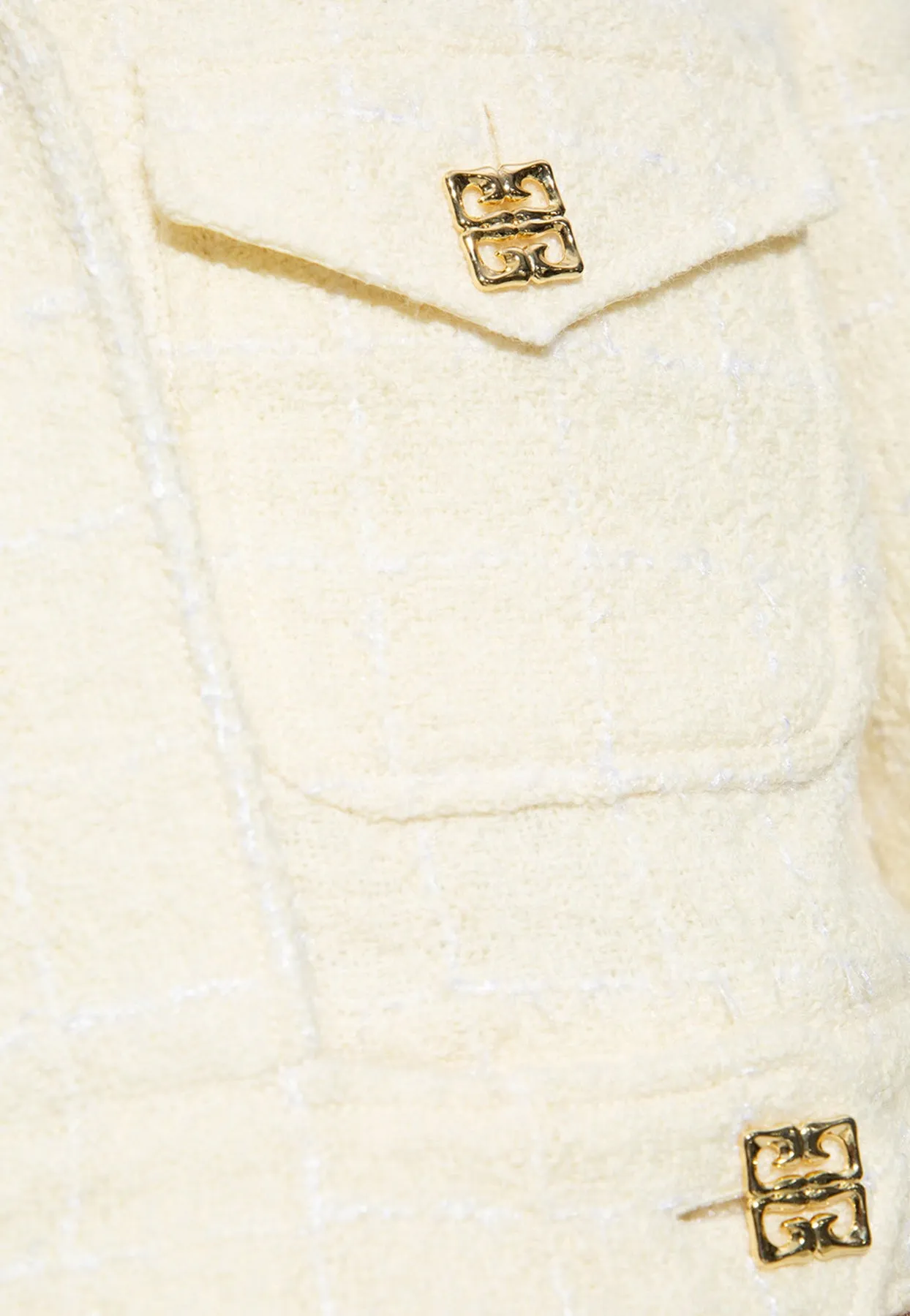 Single-Breasted Cropped Blazer