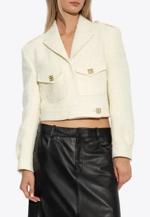 Single-Breasted Cropped Blazer