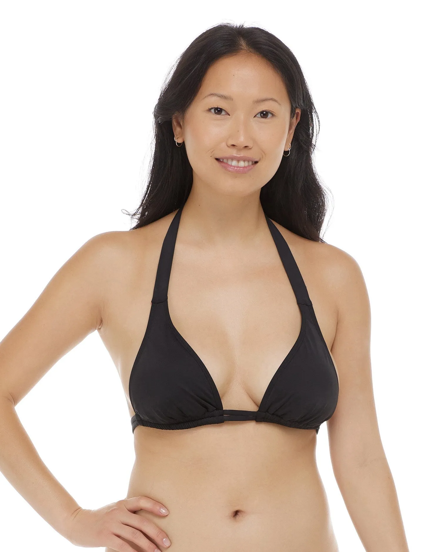 Skye Solid Celeste Tri Top