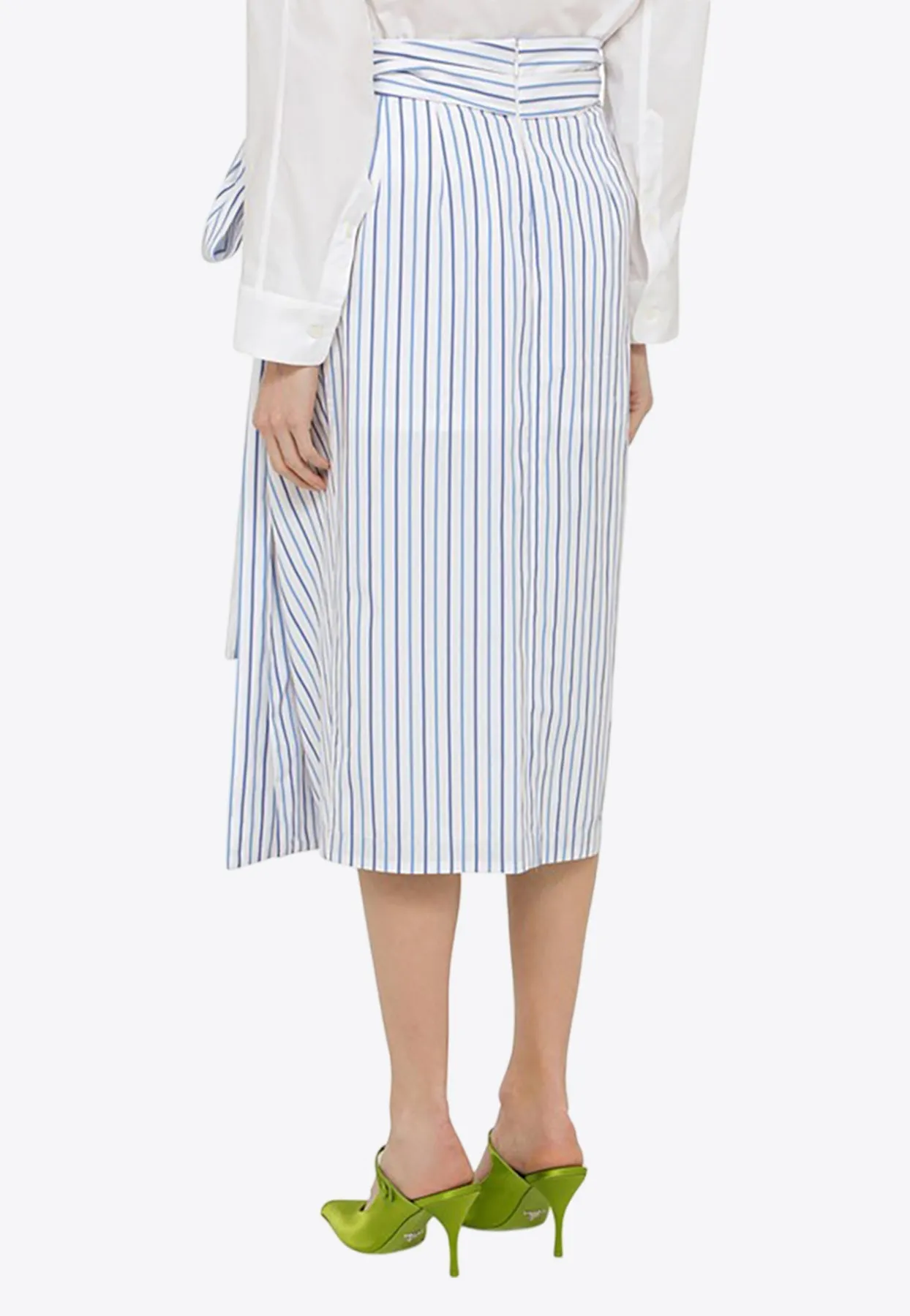 Striped Midi Skirt