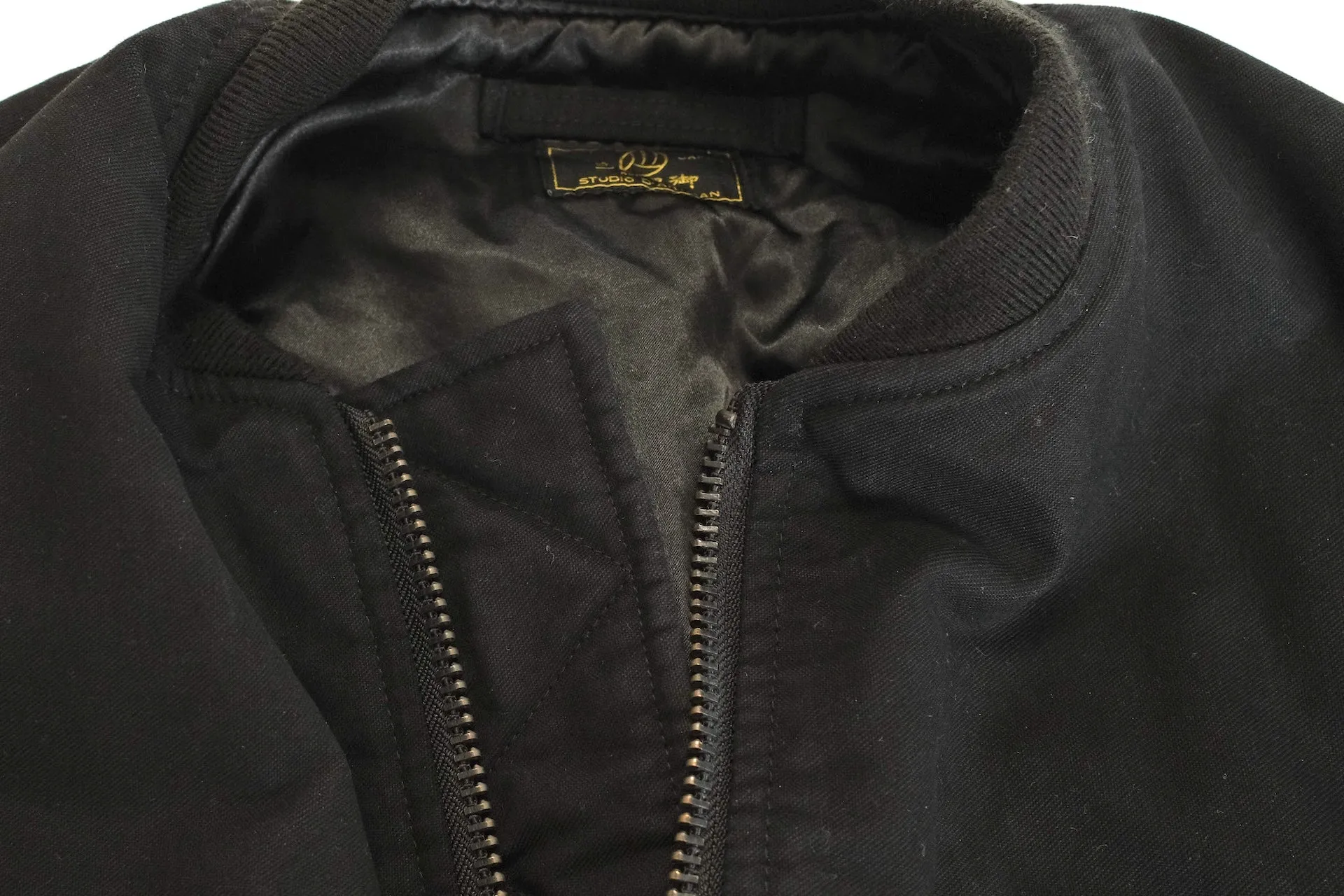Studio D'Artisan  "Kurozome" Ultimate-Black MA-1 Flight Jacket