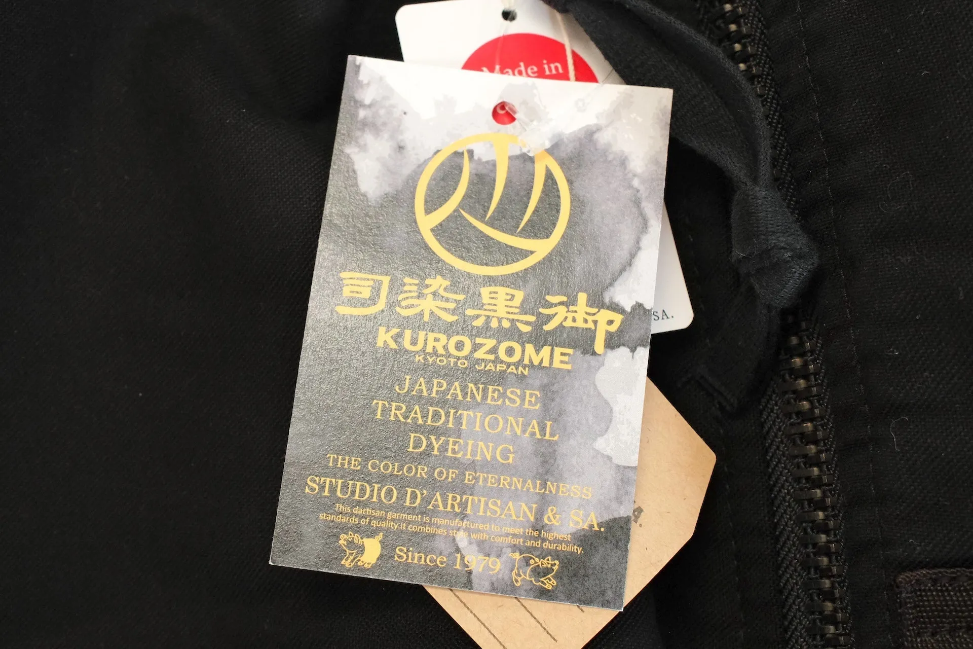Studio D'Artisan  "Kurozome" Ultimate-Black MA-1 Flight Jacket