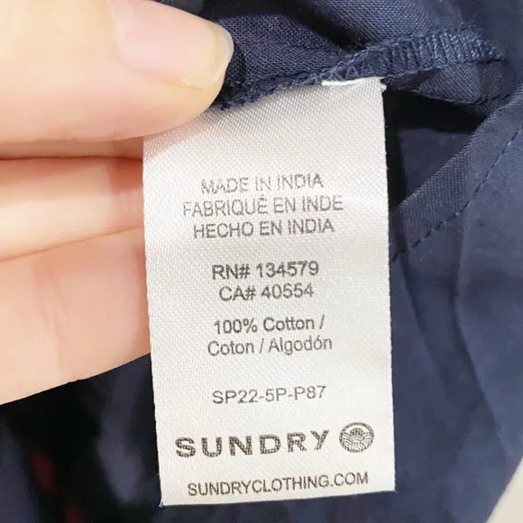 SUNDRY Varsity Stripe Midi Dress SUNDR32068 Coastal Preppy Size 2 US Medium