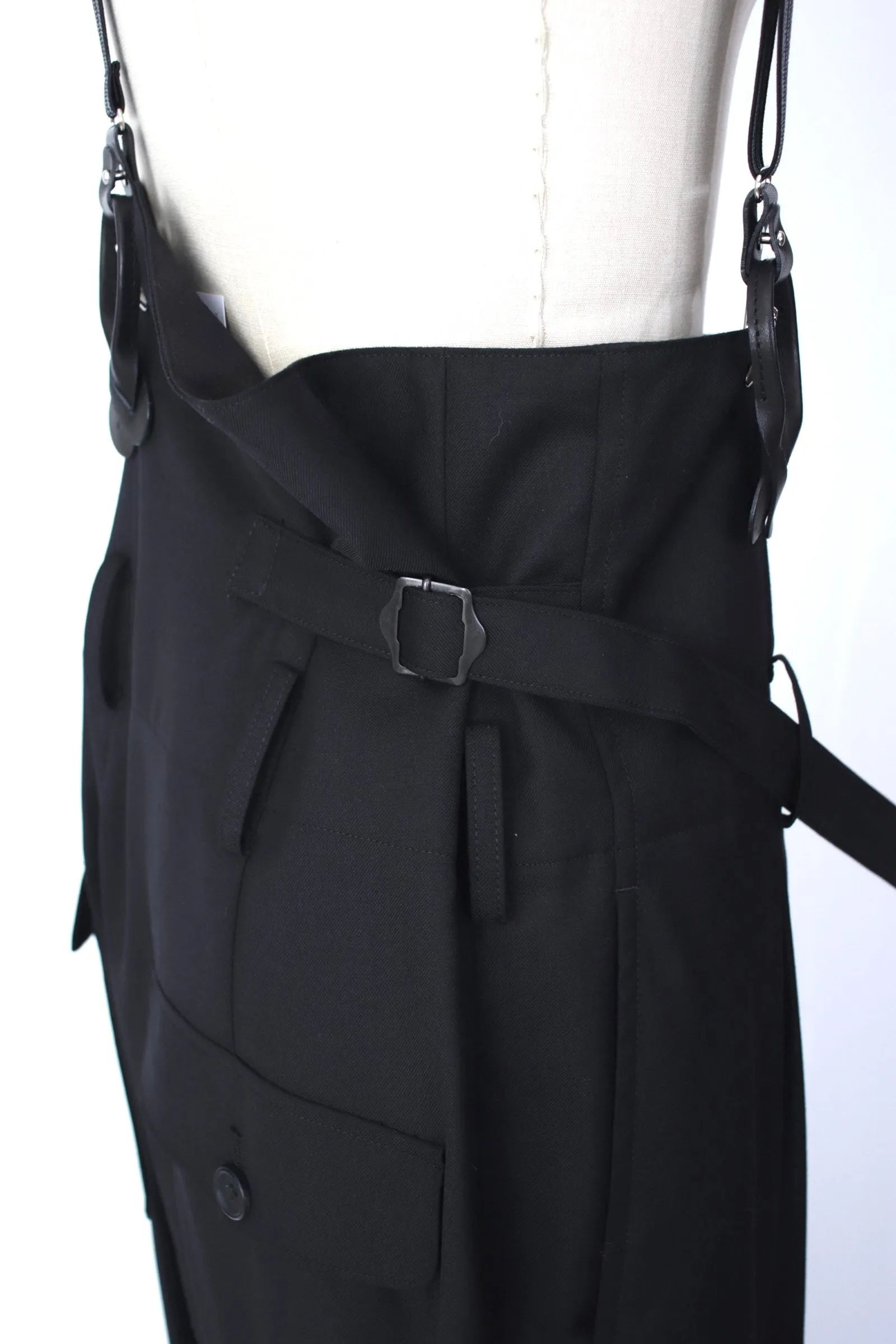 S'yte Yohji Yamamoto Gabardine Suspender Pants