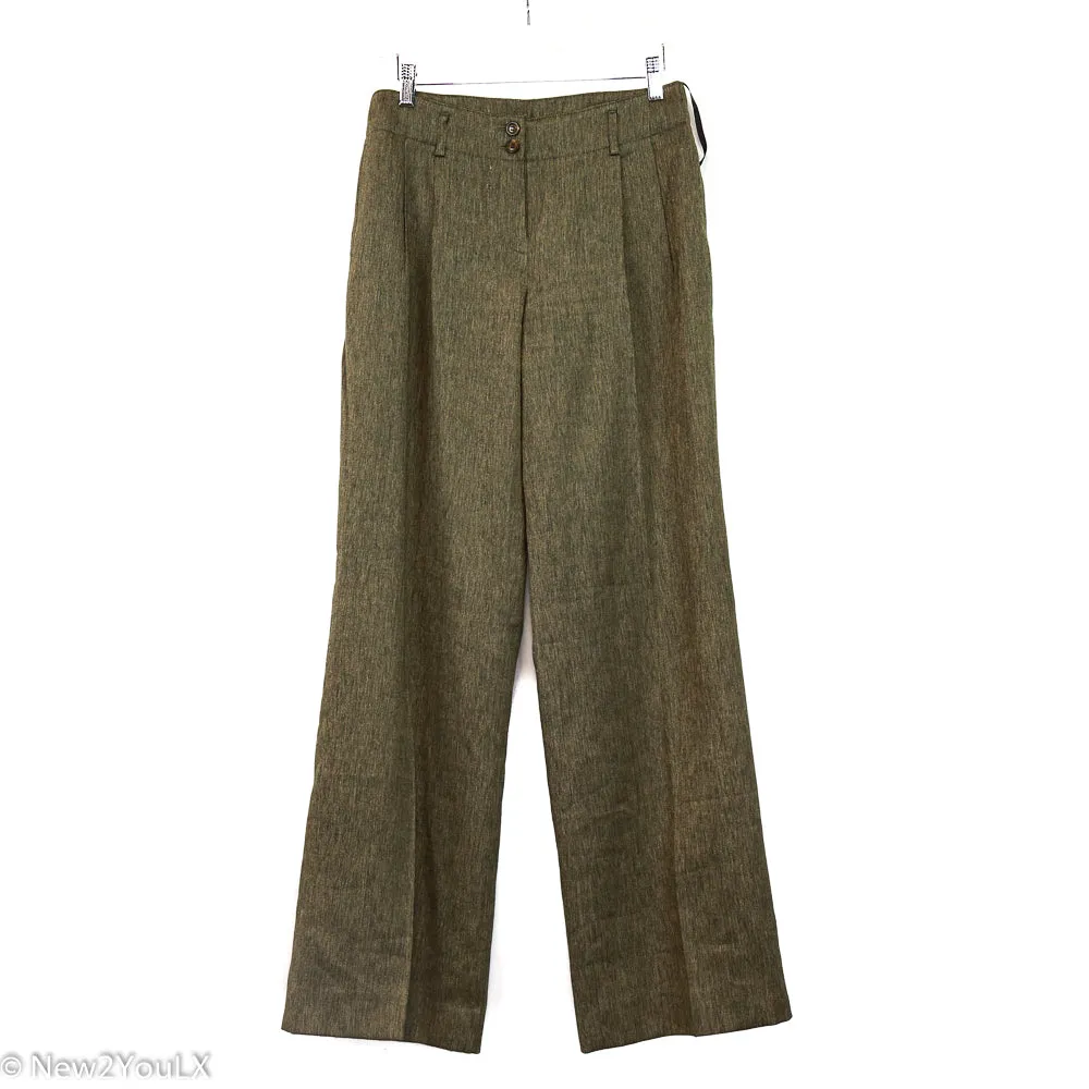 Tan W/Gold Metallic Slacks (Jones of NY)