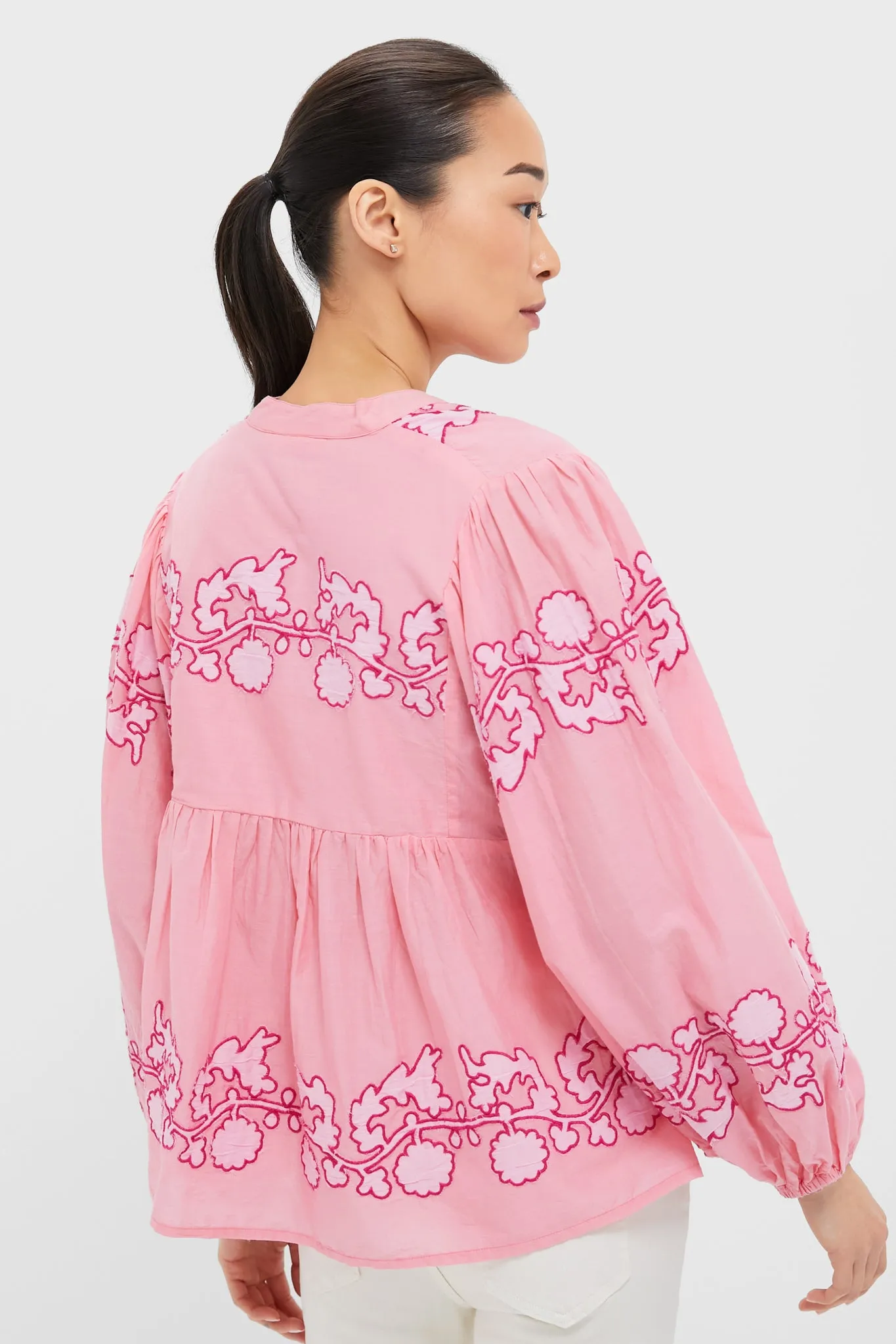 Tangier Pink Mandarin Balloon Top
