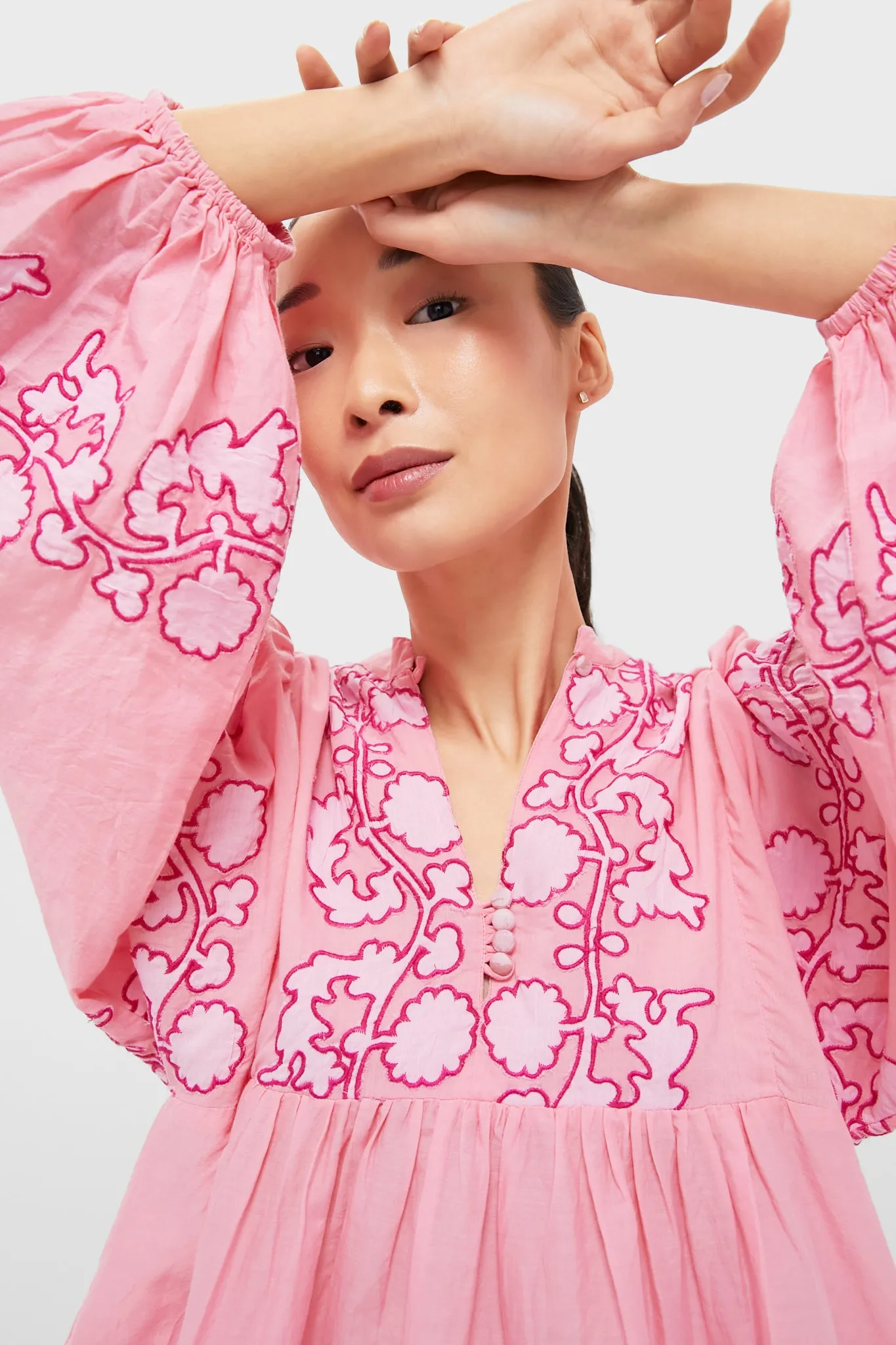 Tangier Pink Mandarin Balloon Top