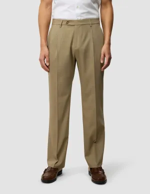 Tech Wool Suit Pants Relaxed Fit Sand