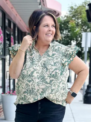 The Auggie Top - Hunter Green
