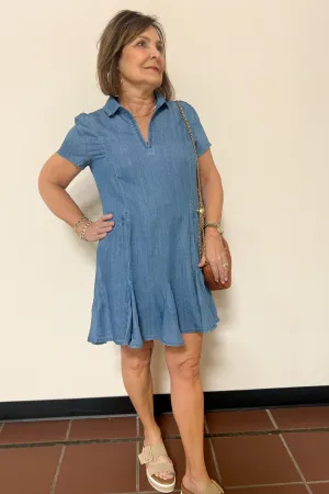 The Chloe Chambray Dress by Lulu B