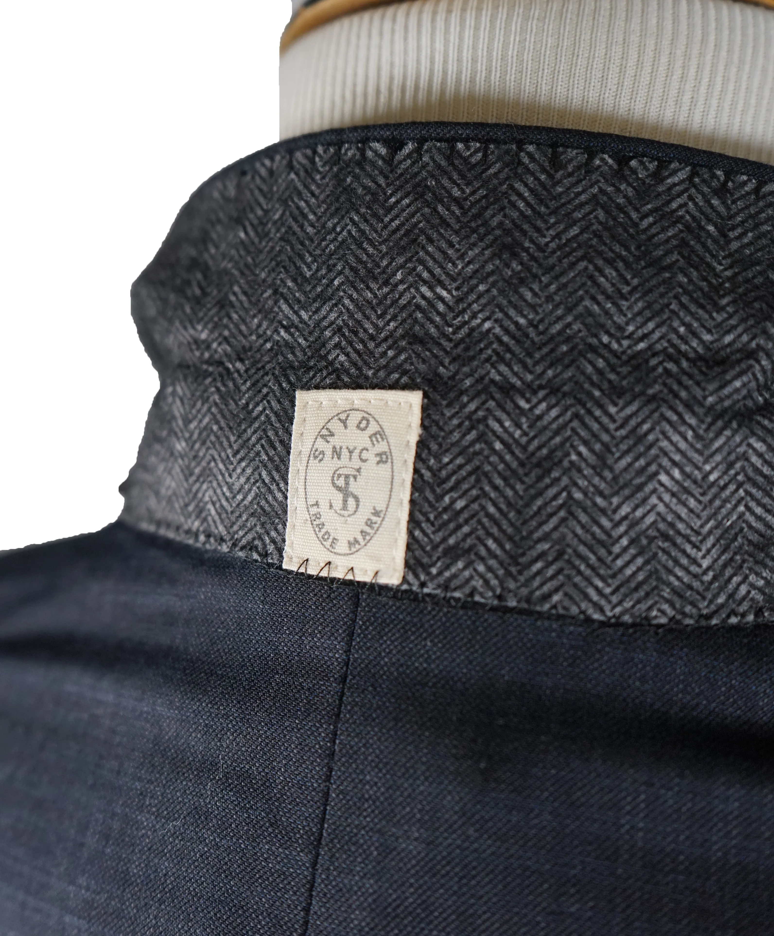 TODD SNYDER - “Mayfair Fit” Check Suit In Blue & Gray - 38R