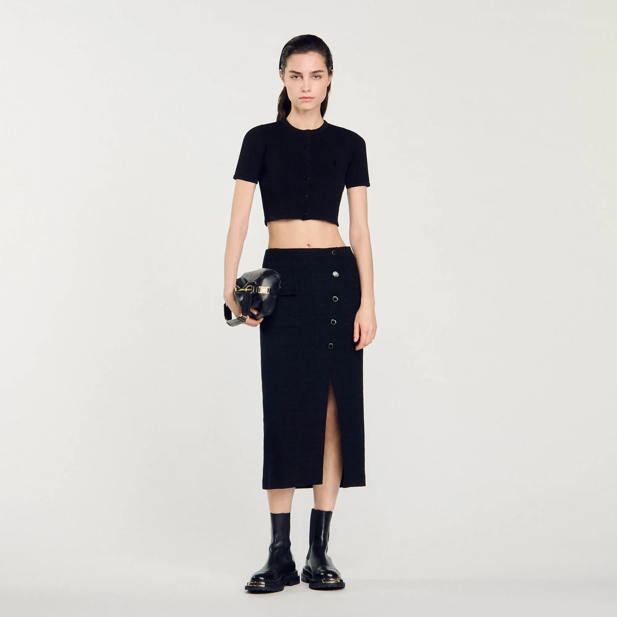 Tzara Leopard Skirt Orange / Black