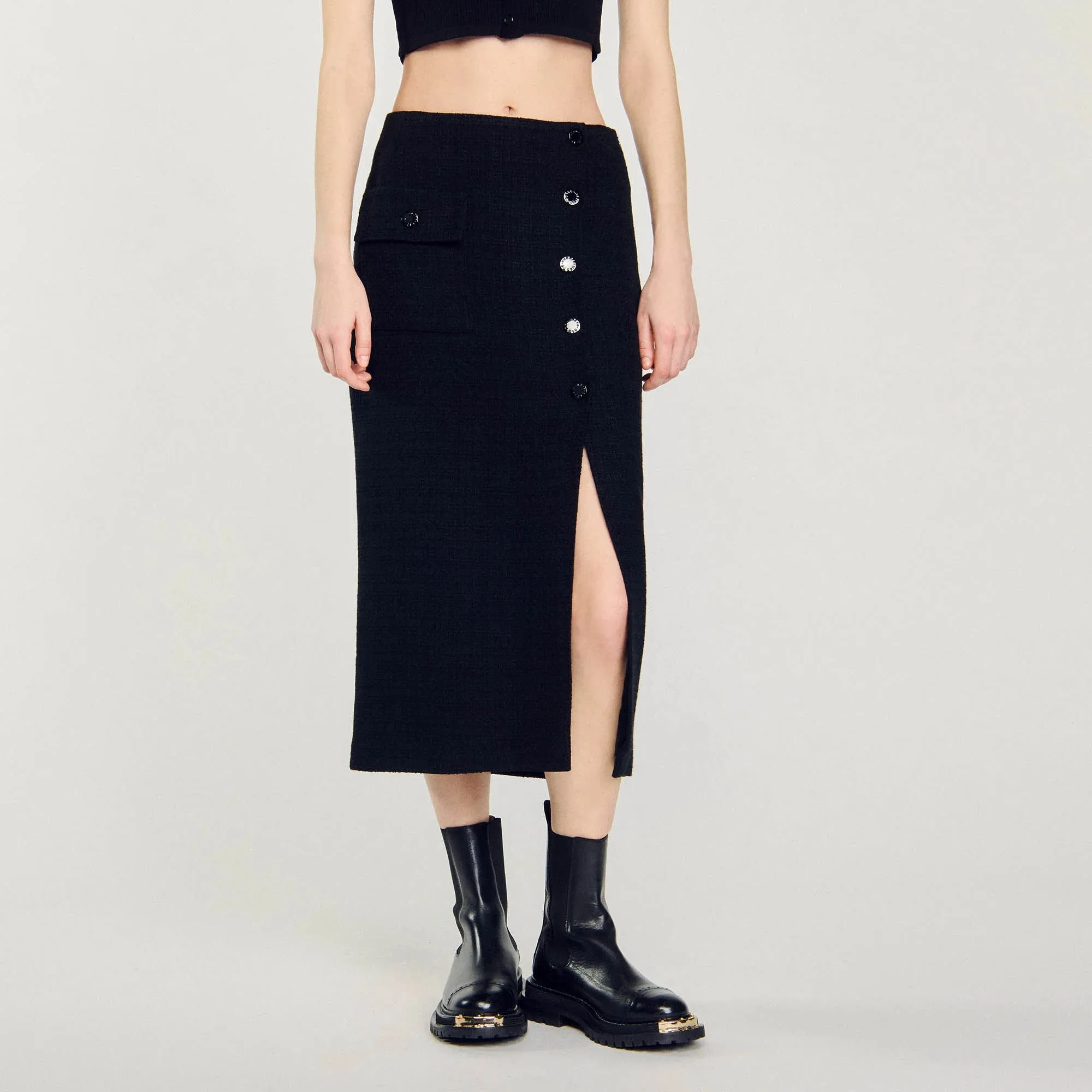 Tzara Leopard Skirt Orange / Black