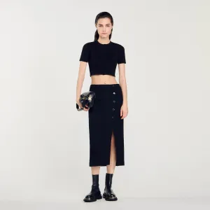 Tzara Leopard Skirt Orange / Black