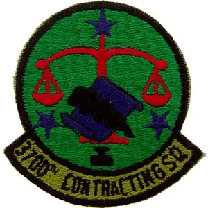 US Military USAF 3700th Contracting Squadron Patch