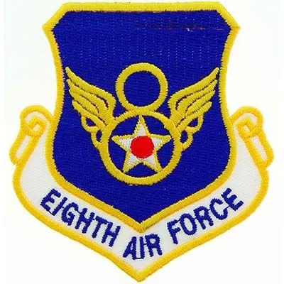 US Military USAF 8th Air Force Shield Patch