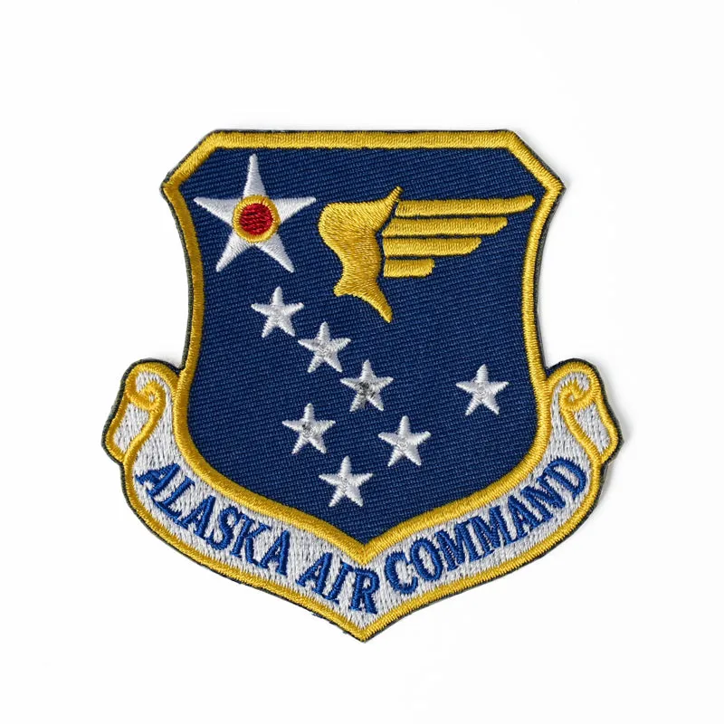 US Military USAF Alaska Air Command Iron On Patch