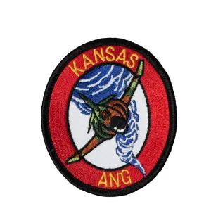 US Military USAF Kansas Ang Iron On Patch