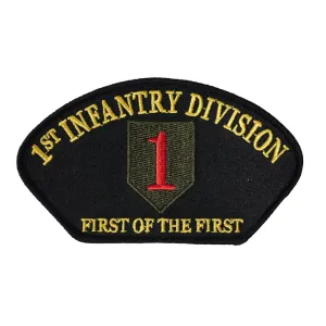 US Military USAR 001st Infantry Division First Of The First Hat Iron On Patch