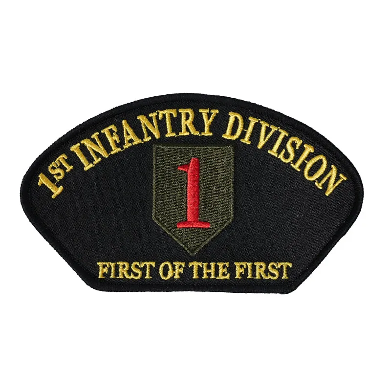 US Military USAR 001st Infantry Division First Of The First Hat Iron On Patch
