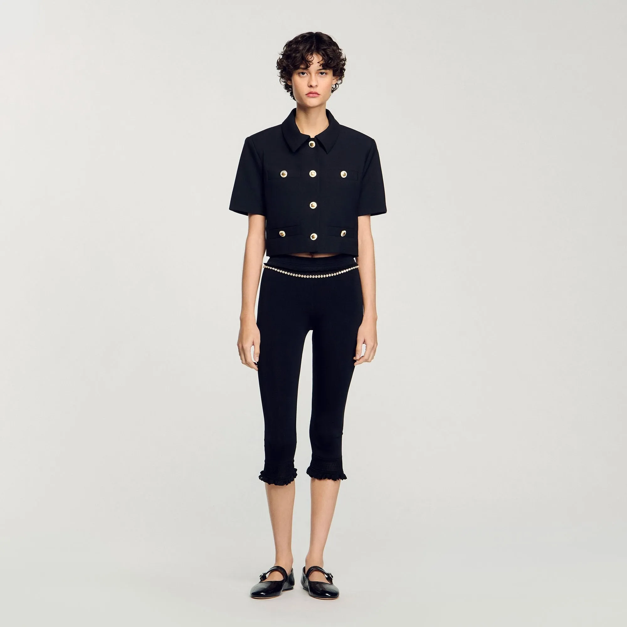 Valeria Short-Sleeved Jacket Black
