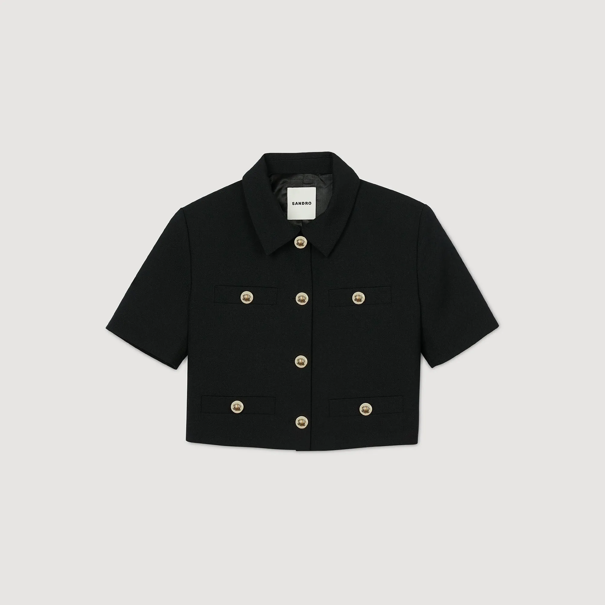 Valeria Short-Sleeved Jacket Black