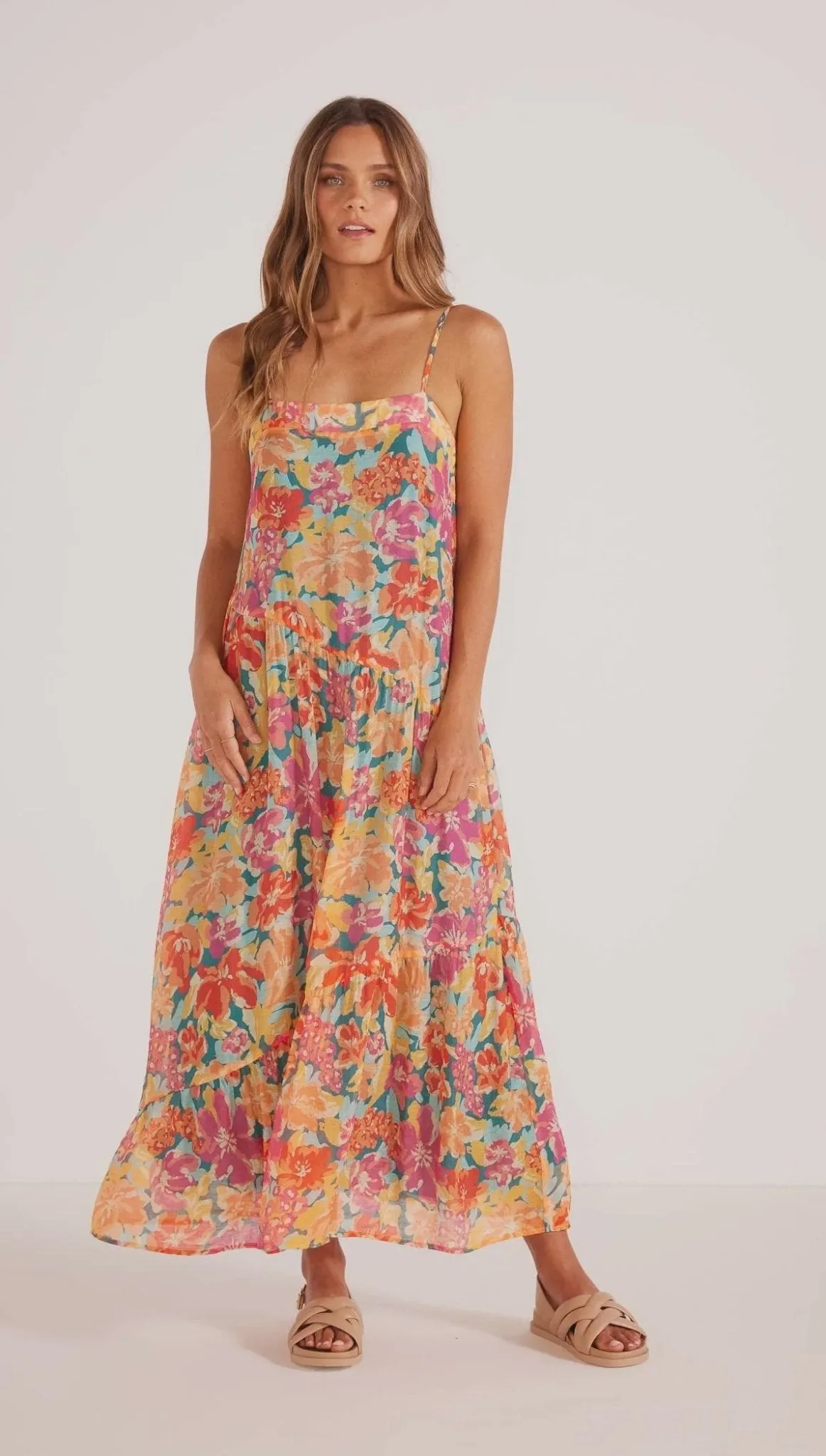 Valla Tier Midi Dress
