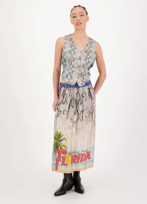 Vanessa Midi Skirt - Snake Charmer