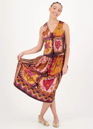 Vanessa Midi Skirt - Sunset
