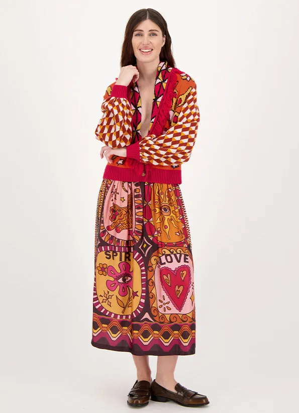 Vanessa Midi Skirt - Sunset