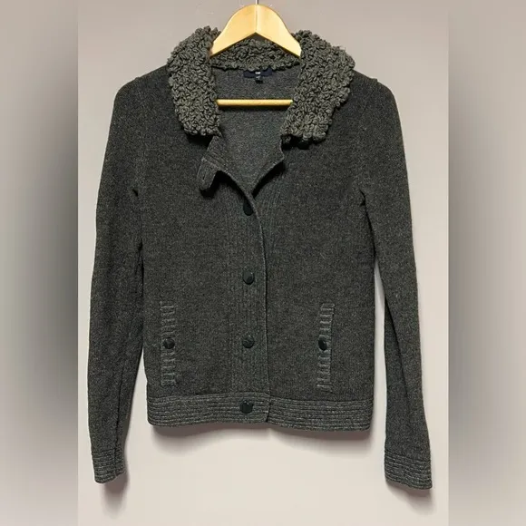 Vintage GAP Washable WOOL Sweater RETRO Cardigan S Women