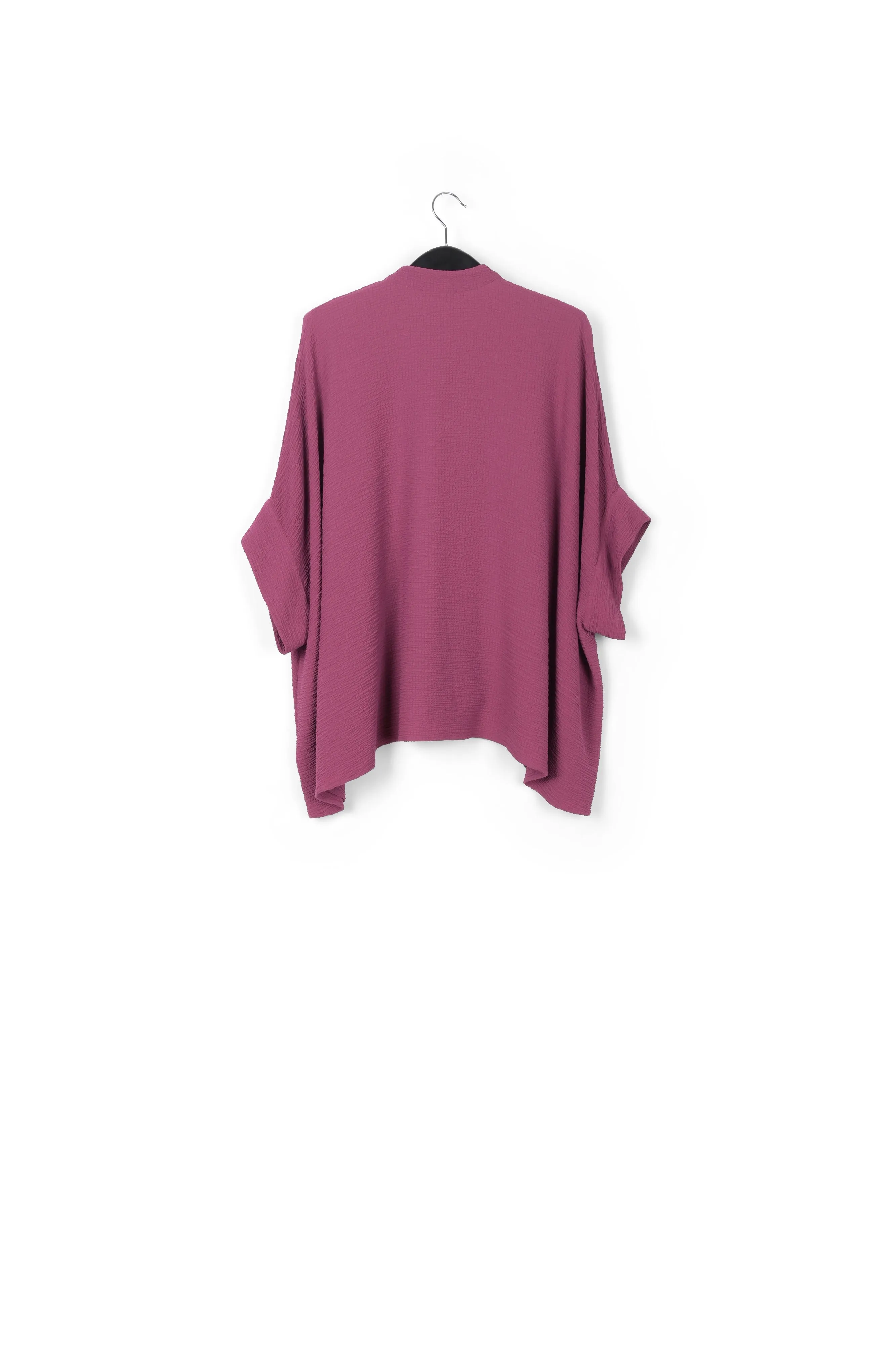 Vintage pink boxy-cut seersucker shirt