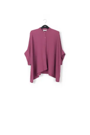 Vintage pink boxy-cut seersucker shirt