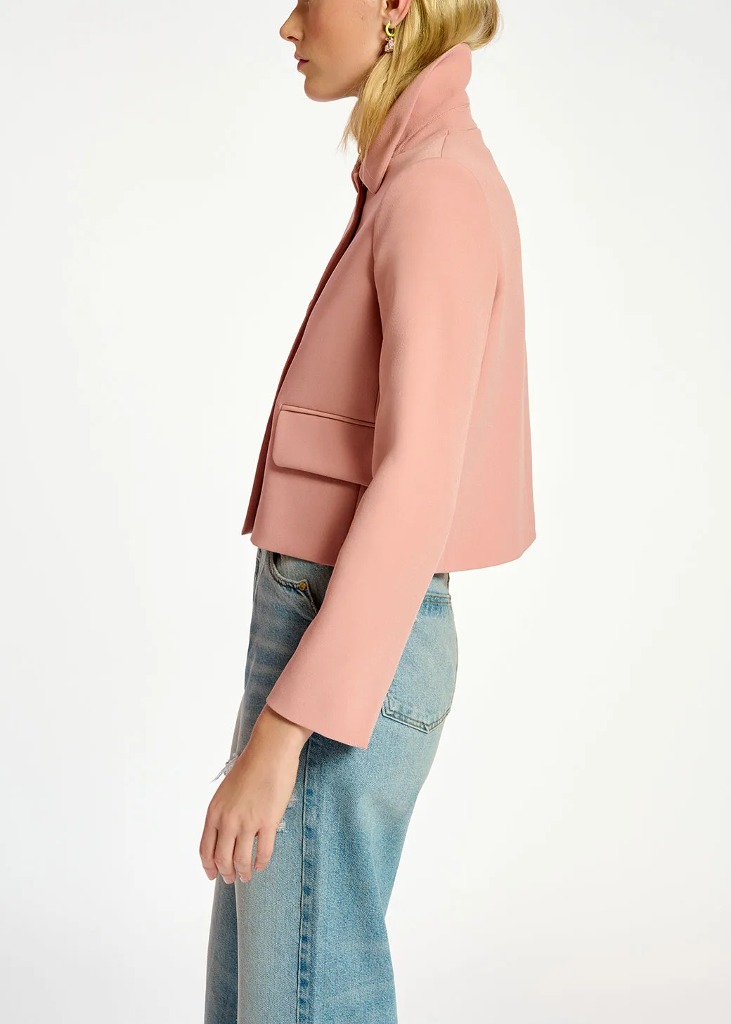 Vintage pink cropped jacket