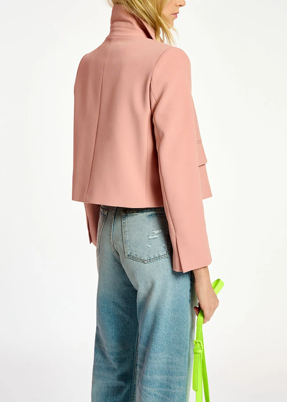 Vintage pink cropped jacket