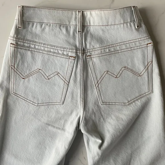 Vionnet Paris fringed premium denim jorts Oxygen Blue 40 IT / 4 US / S