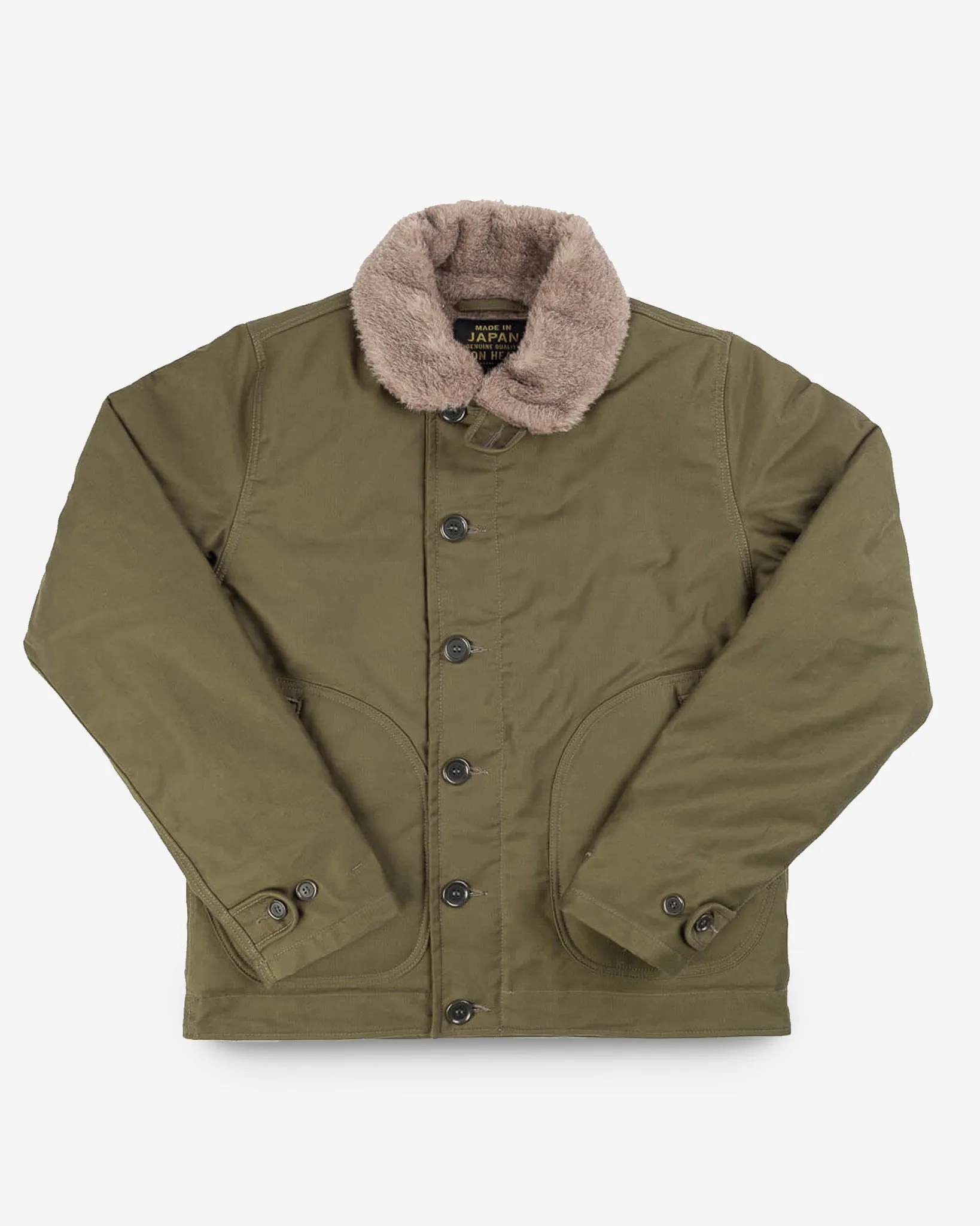 Whipcord N1 Deck Jacket - Olive Drab Green