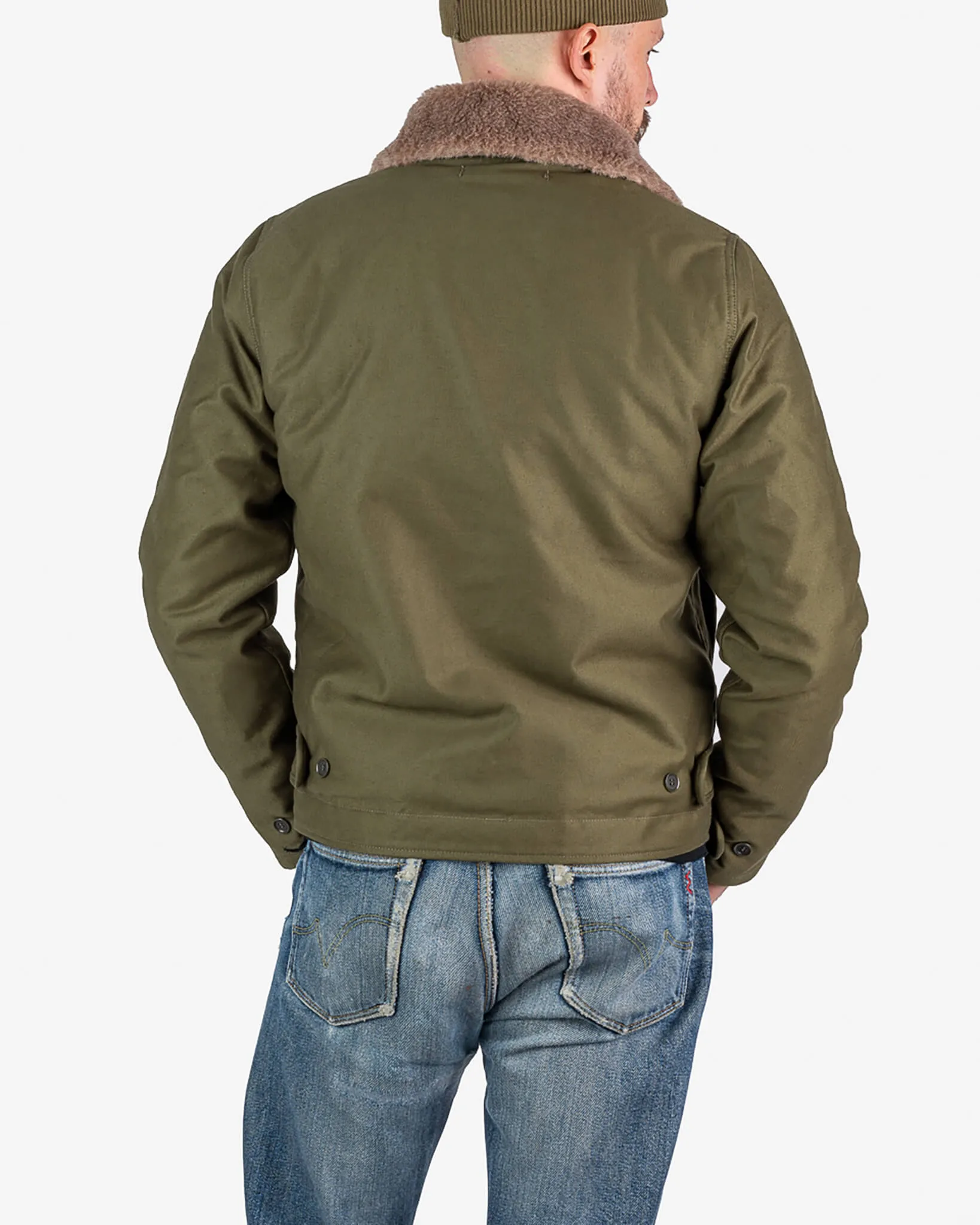 Whipcord N1 Deck Jacket - Olive Drab Green
