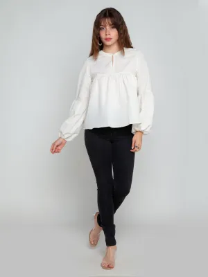 White Solid Top