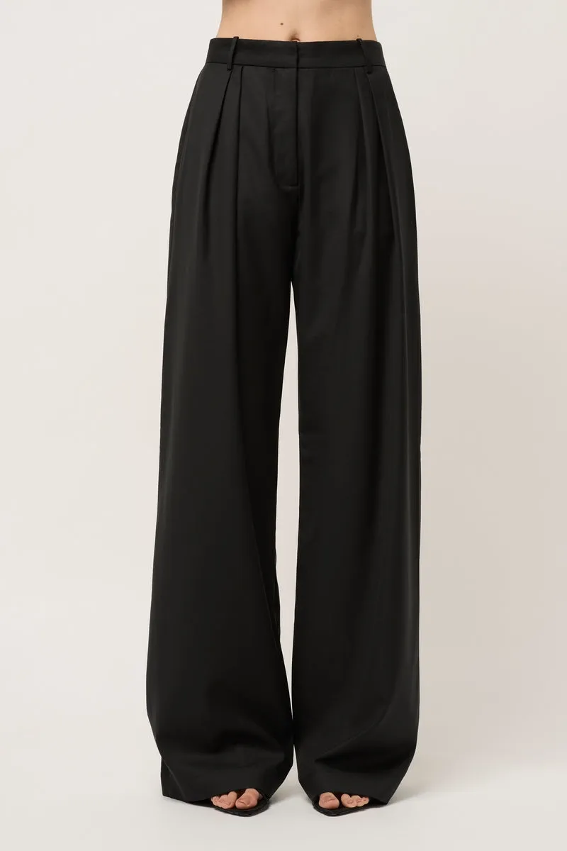 WIDE LEG WOOL BOY PANT
