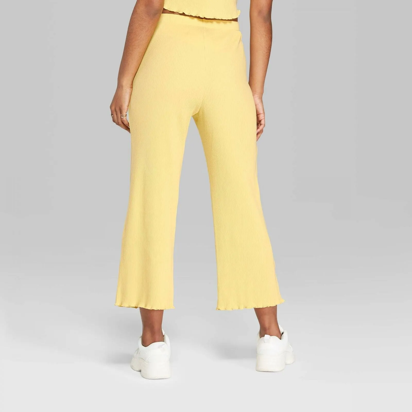Wild Fable Women's High Rise Rib Knit Relaxed Pants