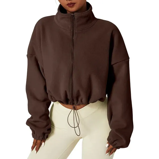 WOLFFMODE Fleecejacke, kurz geschnitten